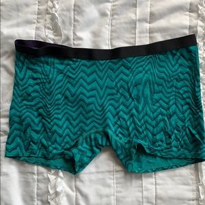 Green Zig Zag Boyshorts